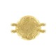 Cymbal ™ DQ metal Connector Pithari Ii for 11/0 beads - Gold